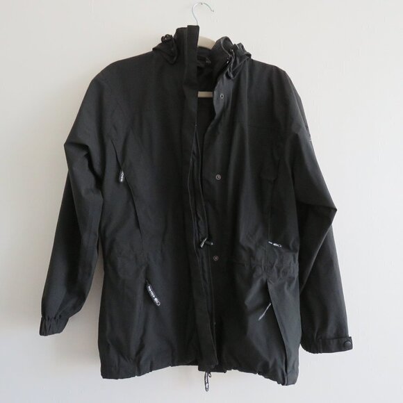 EIDER Gore-Tex Pure Technology Black Waterproof Hooded Outdoor Ski Jacket - Picture 2 of 16